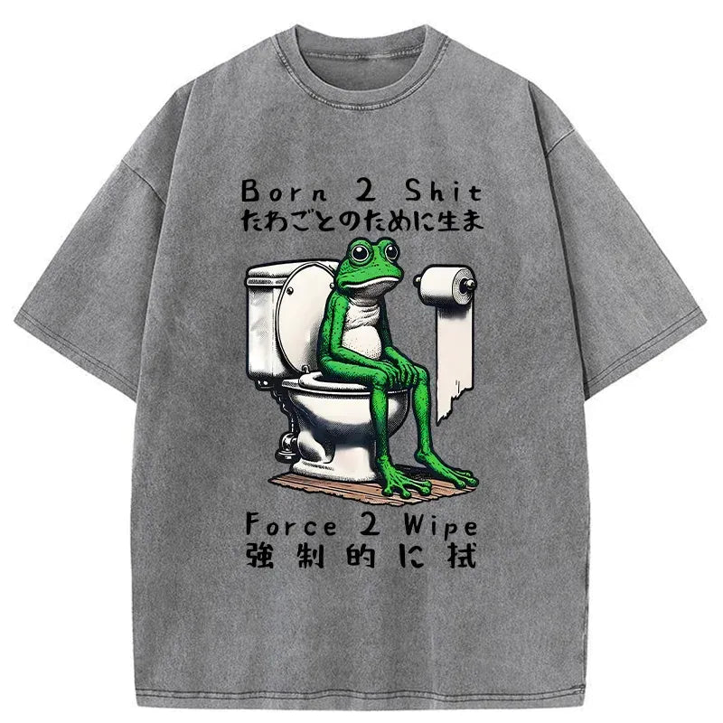japanese vintage frog t-shirt free shipping