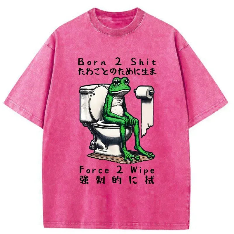 japanese vintage frog t-shirt free shipping