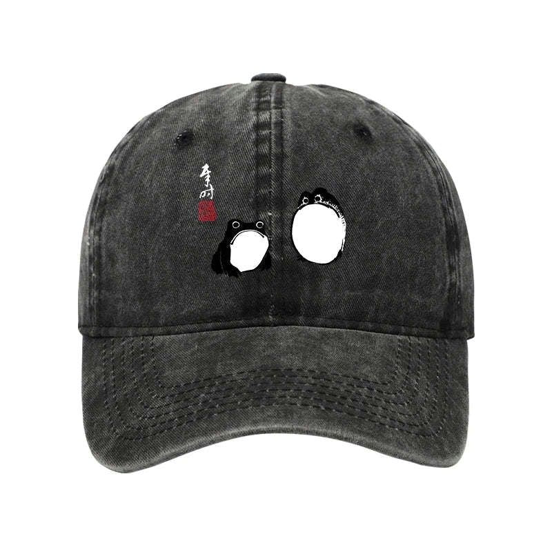 Japanese washed cap for daily wear