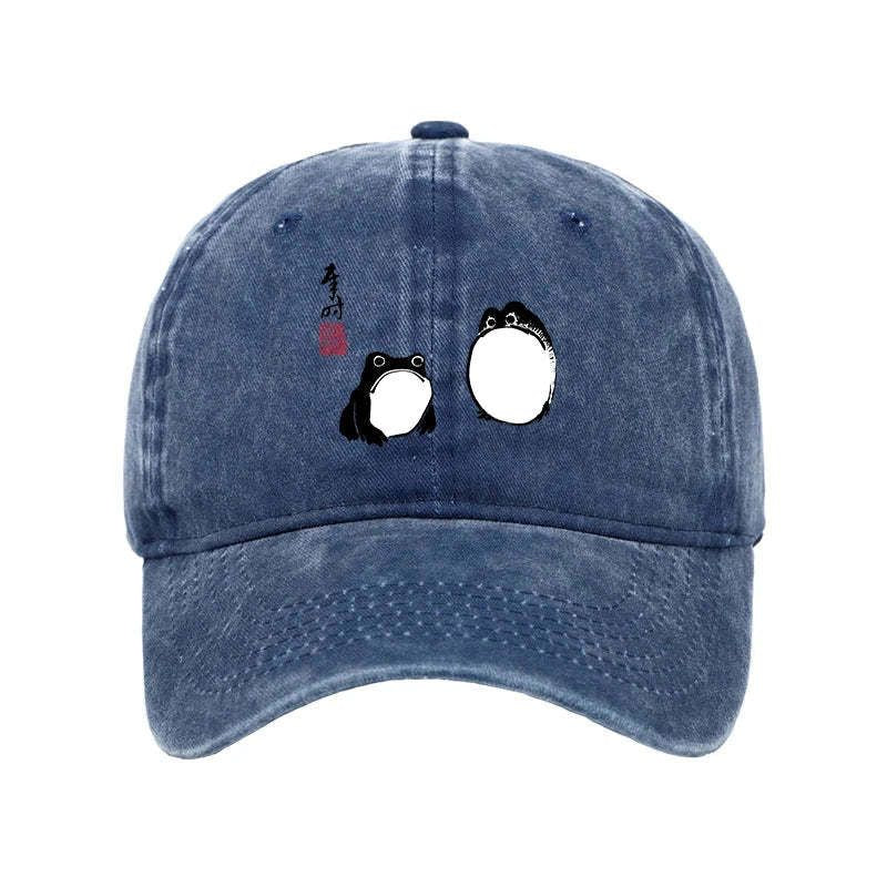 Japanese washed cap for daily wear