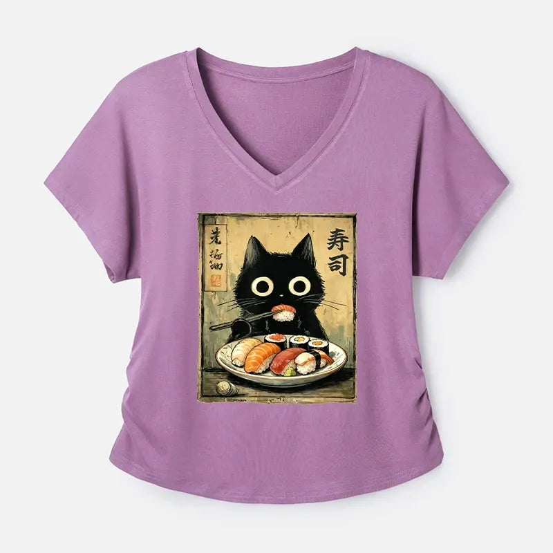 Dolman Sleeve T-Shirt for Daily Wear