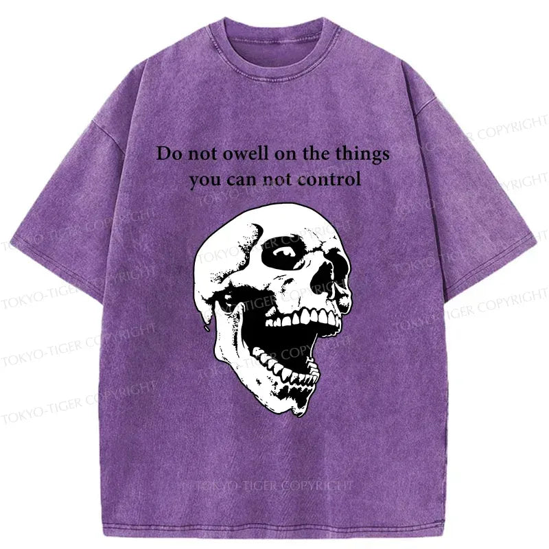 Vintage Washed Skull T-Shirt for Summer