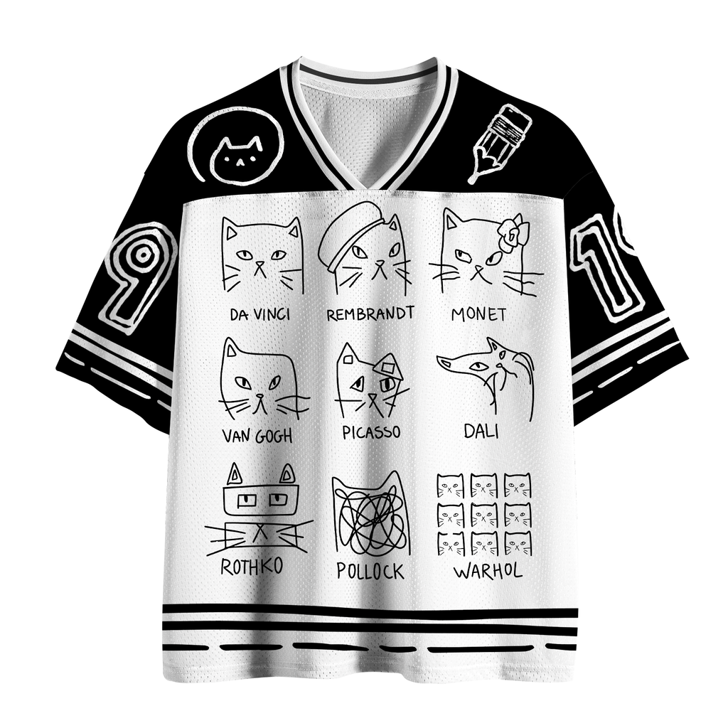Trending Japanese Cat Mesh Jersey