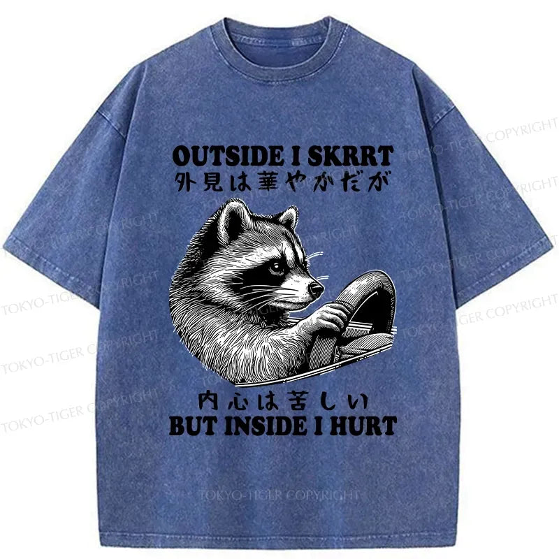 Japanese Vintage Washed T-Shirt for Daily Wear