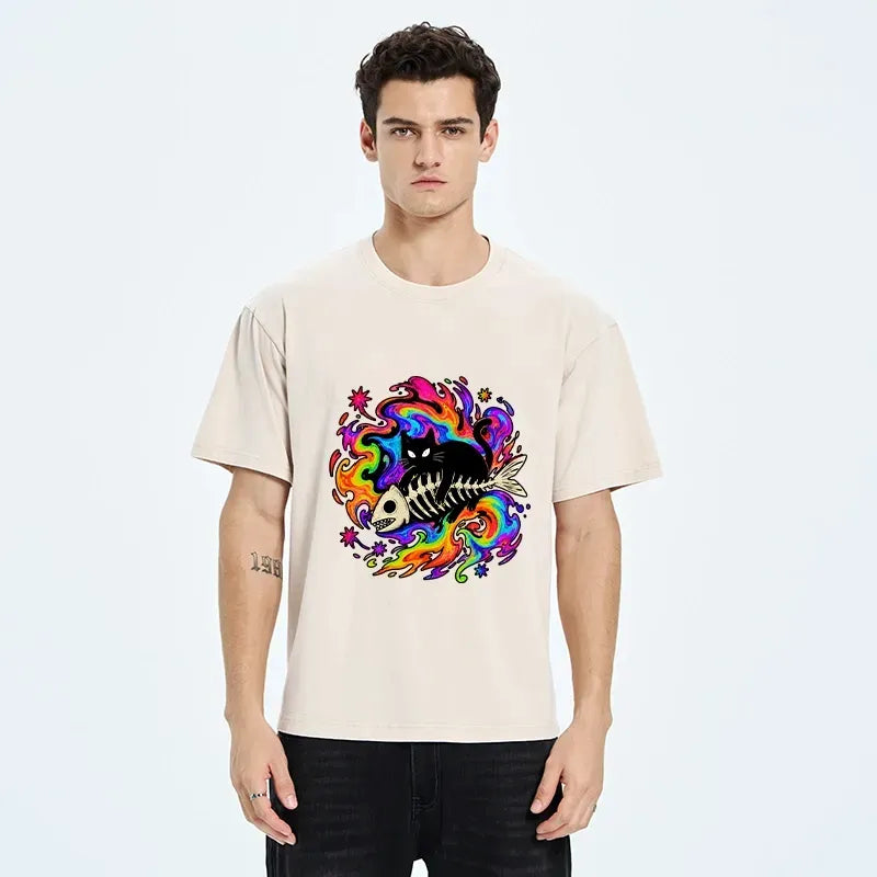 Japanese Cat Fish Washed T-Shirt