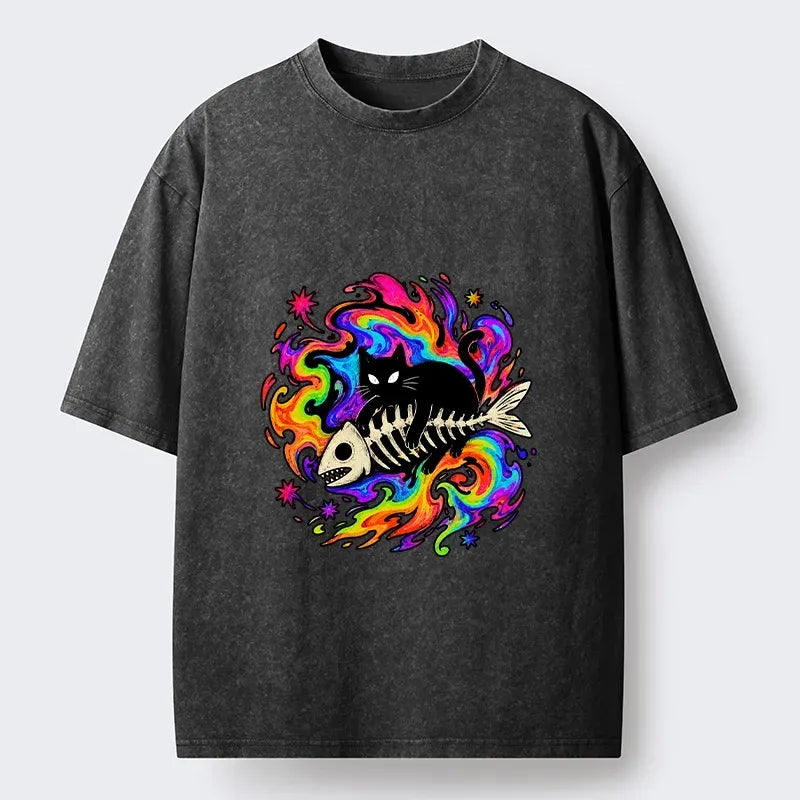 Psychedelic Cat Fish Unisex T-Shirt