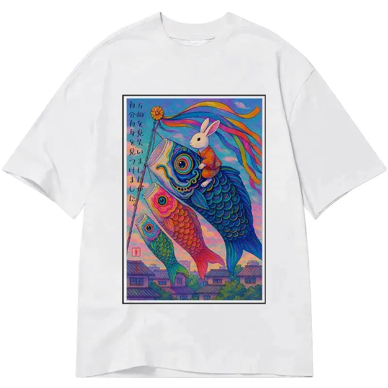 Vintage Carp Streamer T-Shirt for Summer