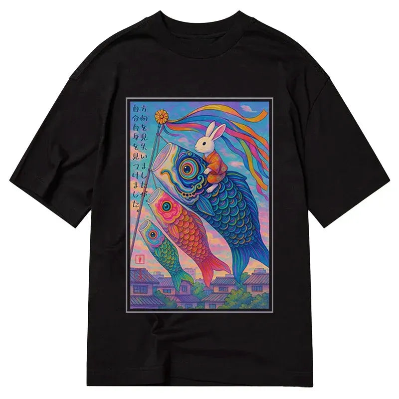 Kyoto Lion Woodblock Print Unisex T-Shirt