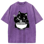 kyoto lion cat ramen shirt gift idea