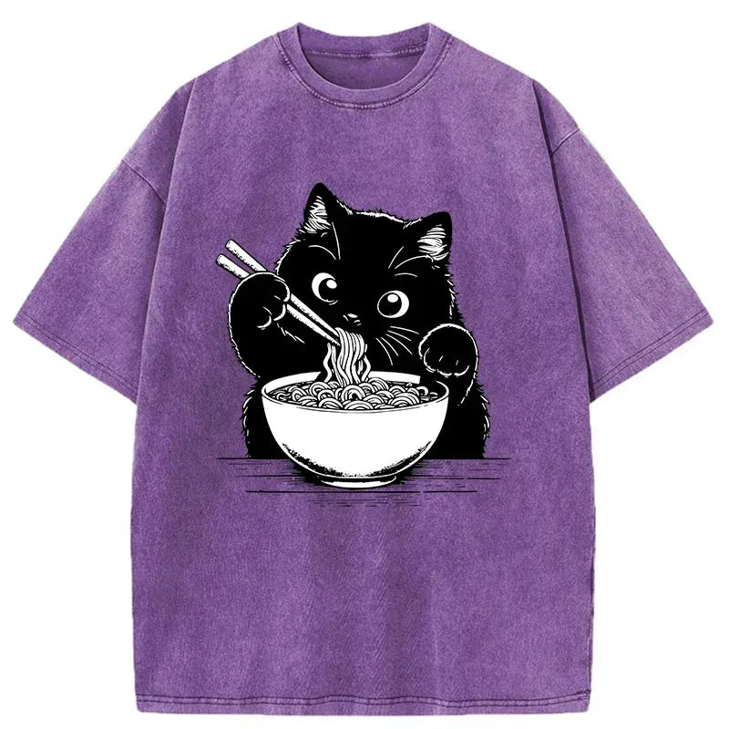 kyoto lion cat ramen shirt gift idea