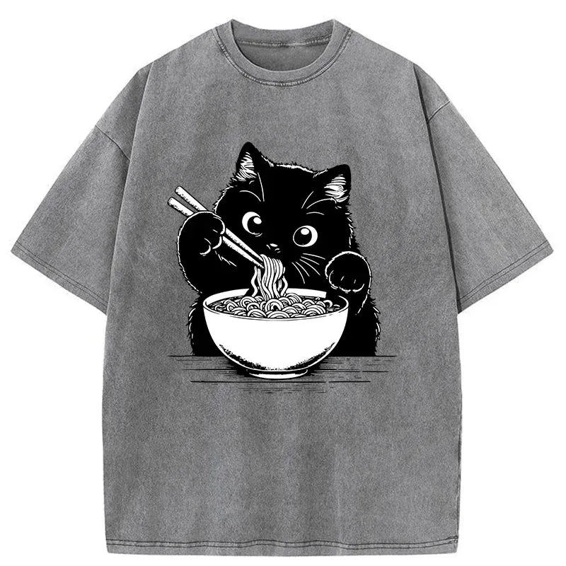 kyoto lion cat ramen shirt gift idea