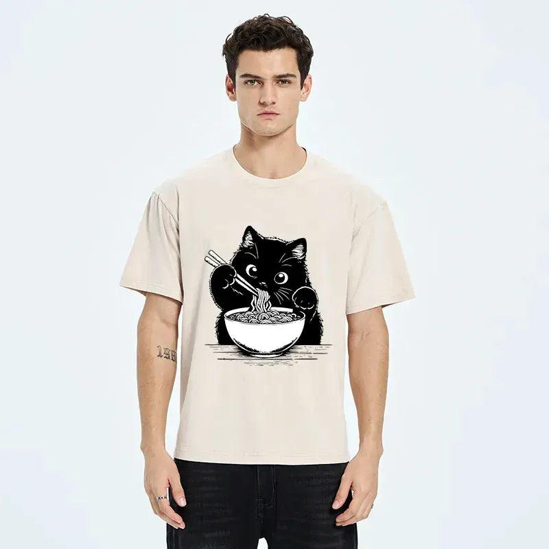 kyoto lion cat ramen shirt gift idea