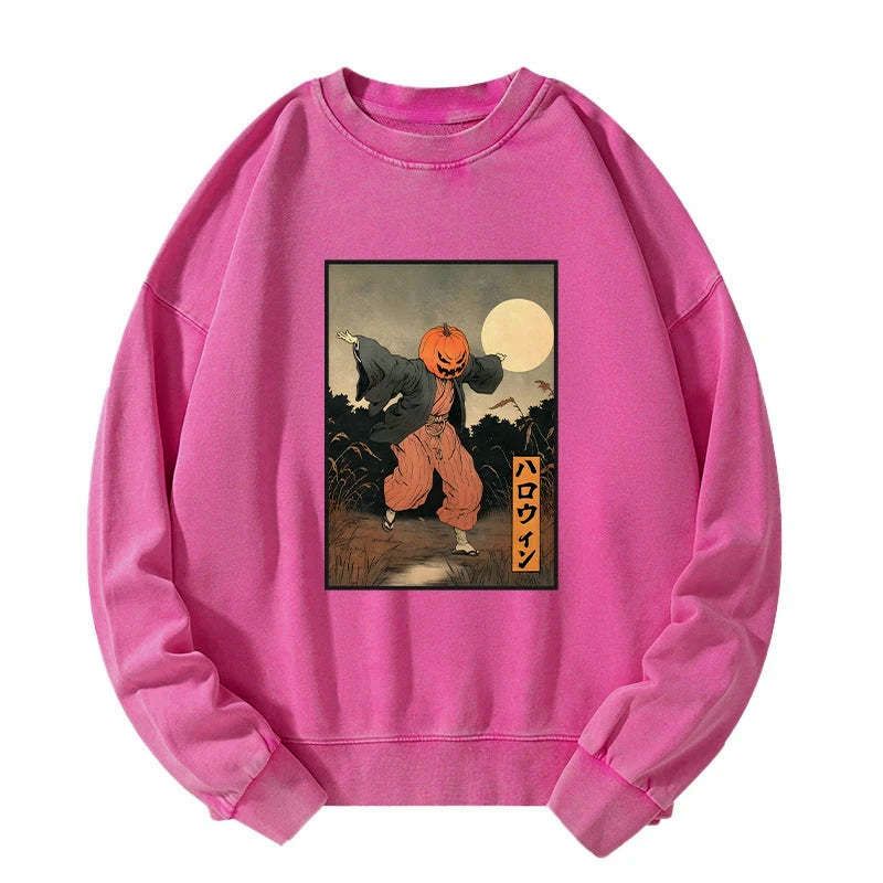 vintage Japanese pumpkin monster sweatshirt