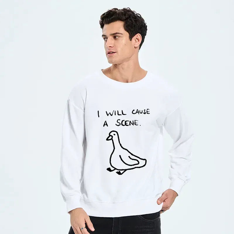 Kyoto-Lion Stupid Goose Funny Japan Retro Classic Sweatshirt