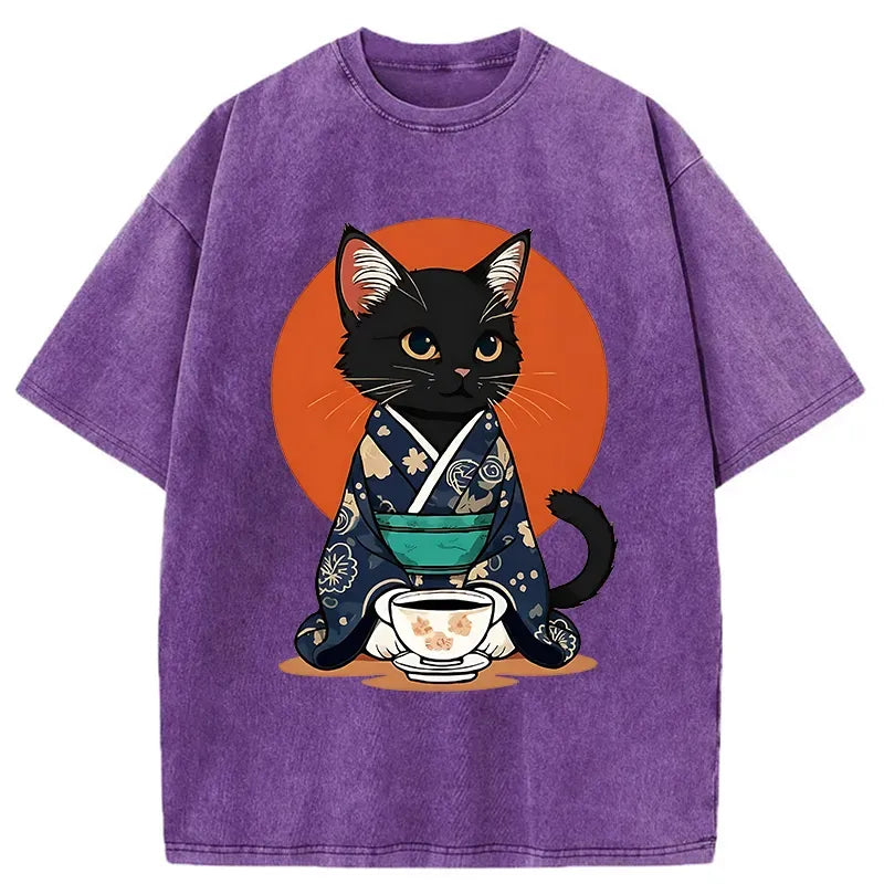 Trendy Japanese Ukiyo-e Cat Apparel