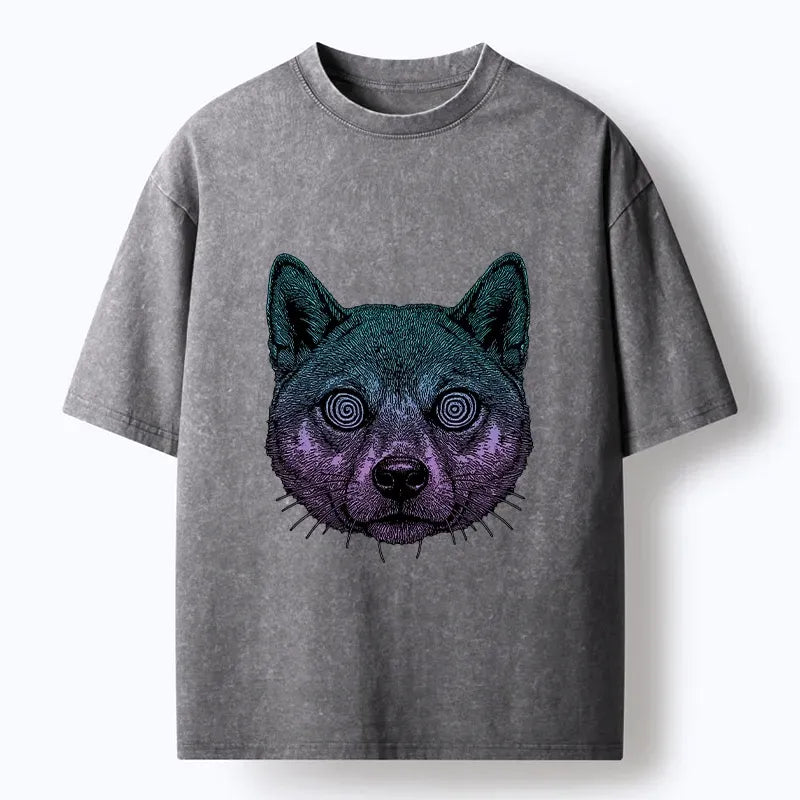 japanese wolf unisex t-shirt for daily wear