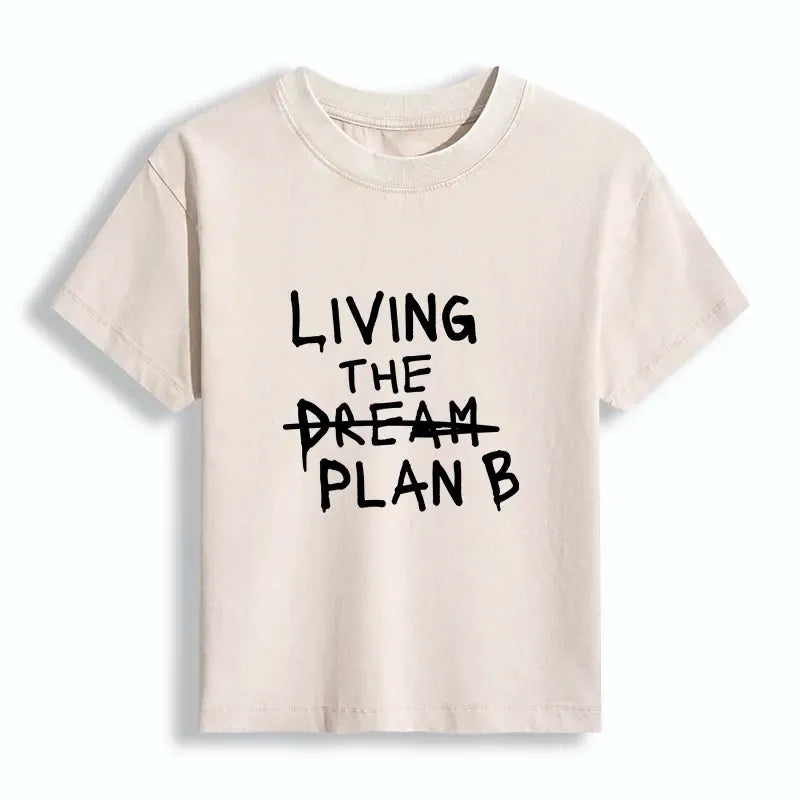 Japanese Vintage Washed T-Shirt for Women