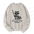 Kyoto-Lion Focused Samurai Raccoon Washed Sweatshirt
