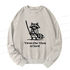 Kyoto-Lion Focused Samurai Raccoon Washed Sweatshirt