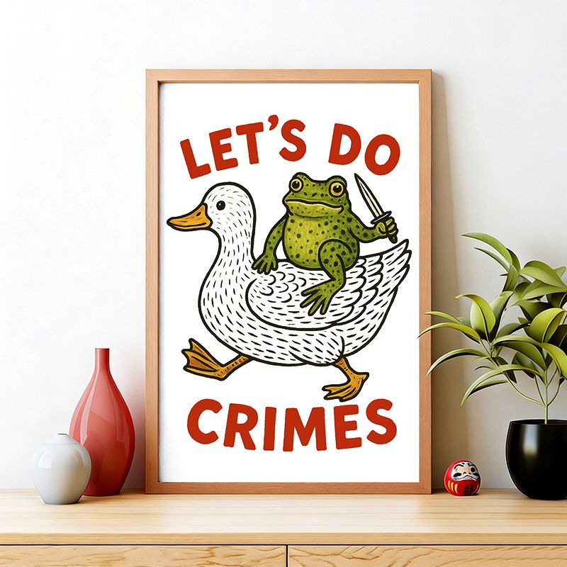 Kyoto Lion Frog Art Print