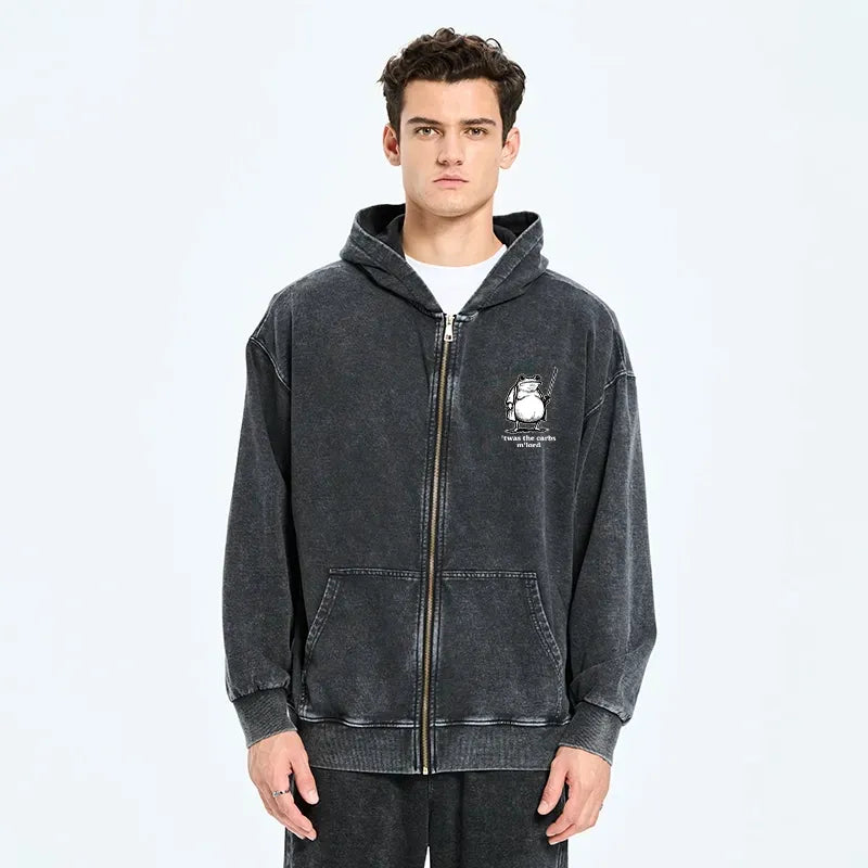 funny samurai frog hoodie for men