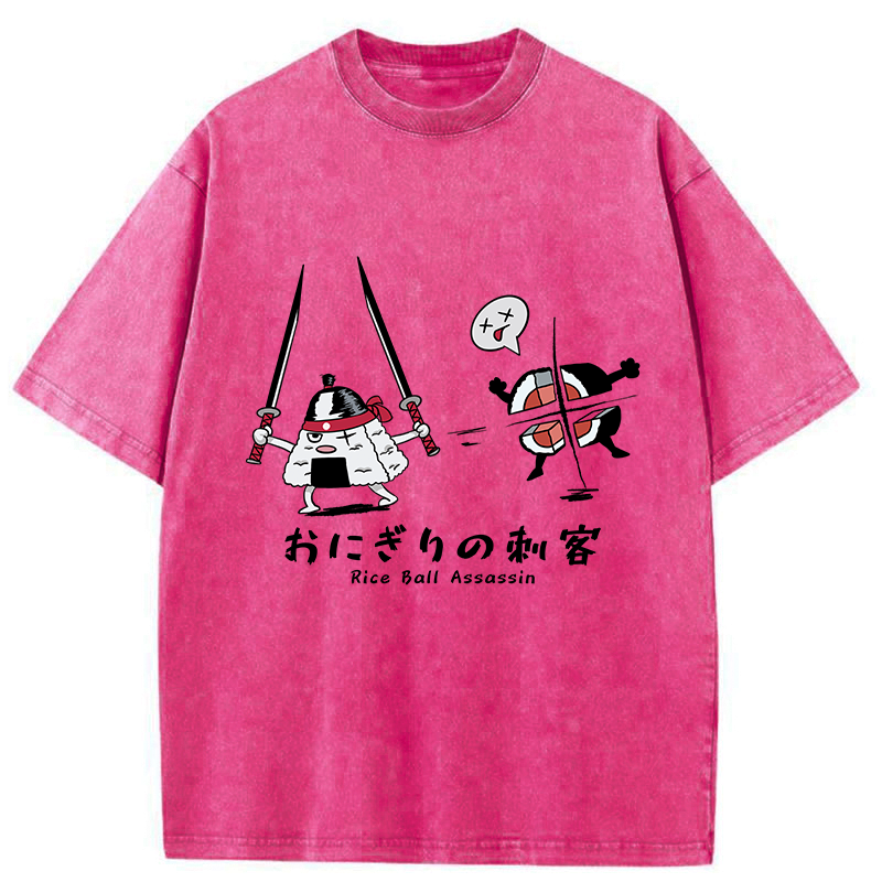 japanese vintage washed t-shirt for daily wear