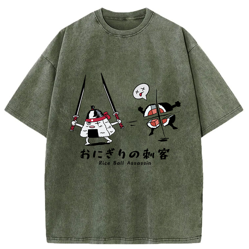 japanese vintage washed t-shirt for daily wear