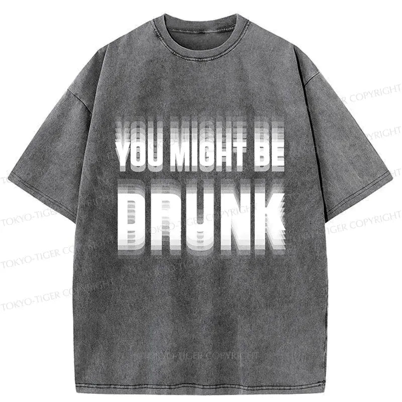 Kyoto Lion Drunk Text Tee for Daily Wear