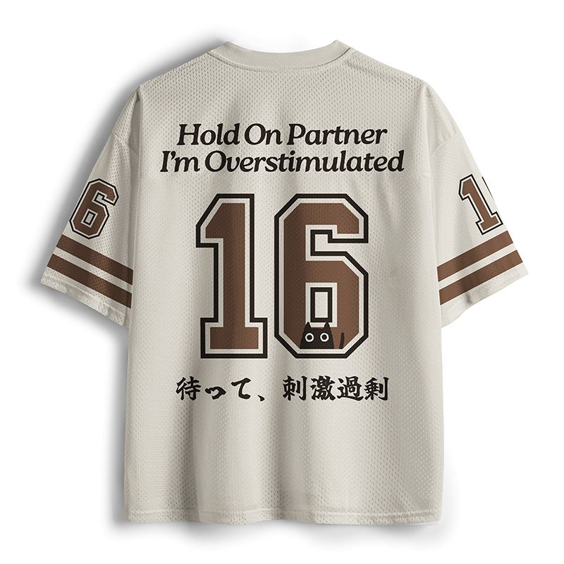 kyoto lion cowboy cat mesh jersey