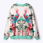 Kyoto-Lion Twin Phoenixes Of The Sacred Grove Ugly Cardigan Sweater