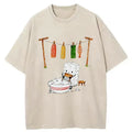Retro Japanese Sushi Tee for Daily Wear