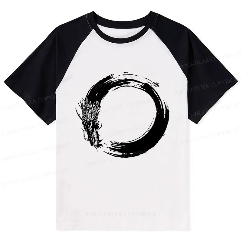 Unisex Kyoto Dragon Circle Tee Free Shipping