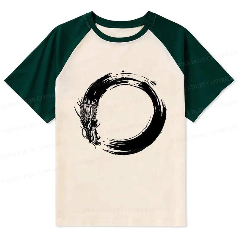 Unisex Kyoto Dragon Circle Tee Free Shipping