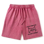 Kyoto-Lion Confident Kitten Washed Shorts