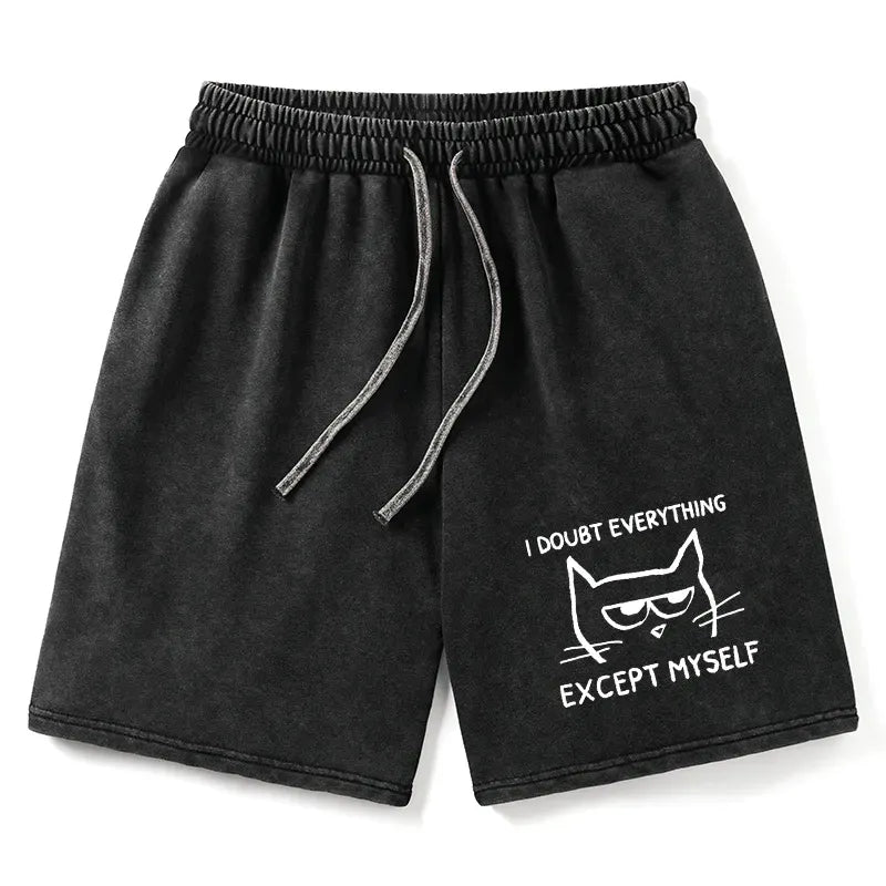 Kyoto Lion Washed Shorts for Daily Wear