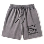 Confident Kitten Japanese Shorts for Summer