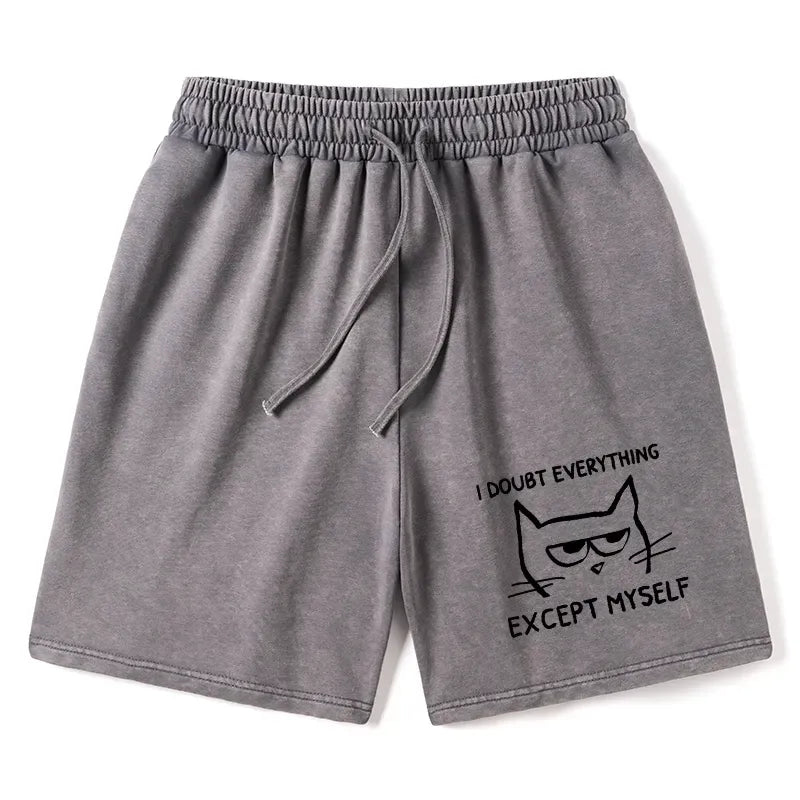 Confident Kitten Japanese Shorts for Summer
