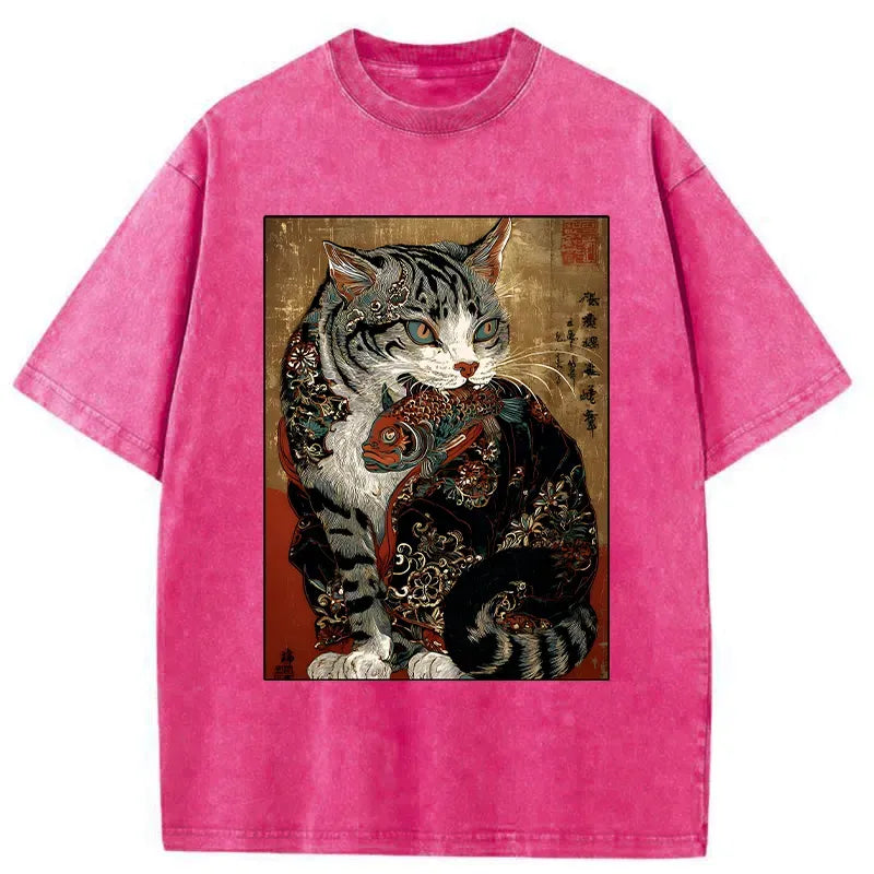 Vintage Cat Eats Fish Tee Deal