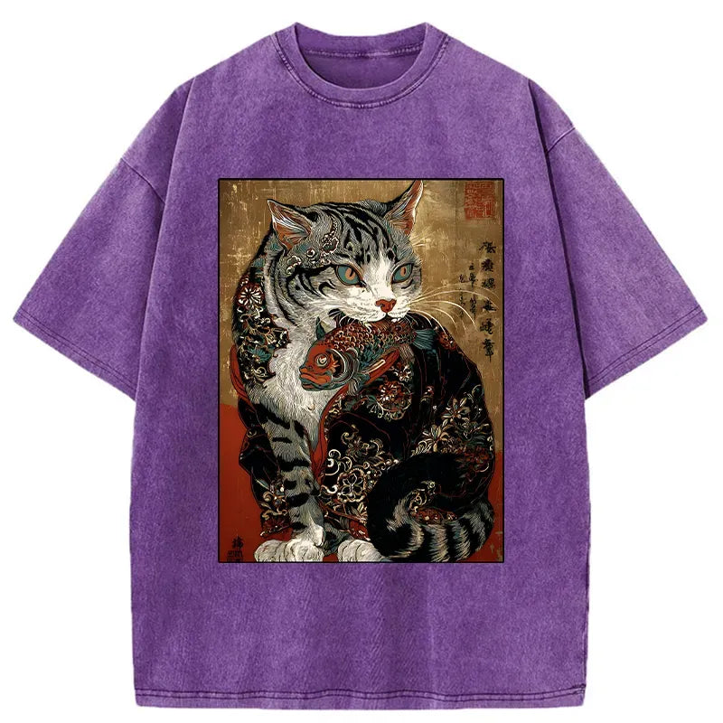 Vintage Cat Eats Fish Tee Deal