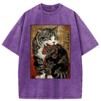 Vintage Cat Eats Fish Tee Deal