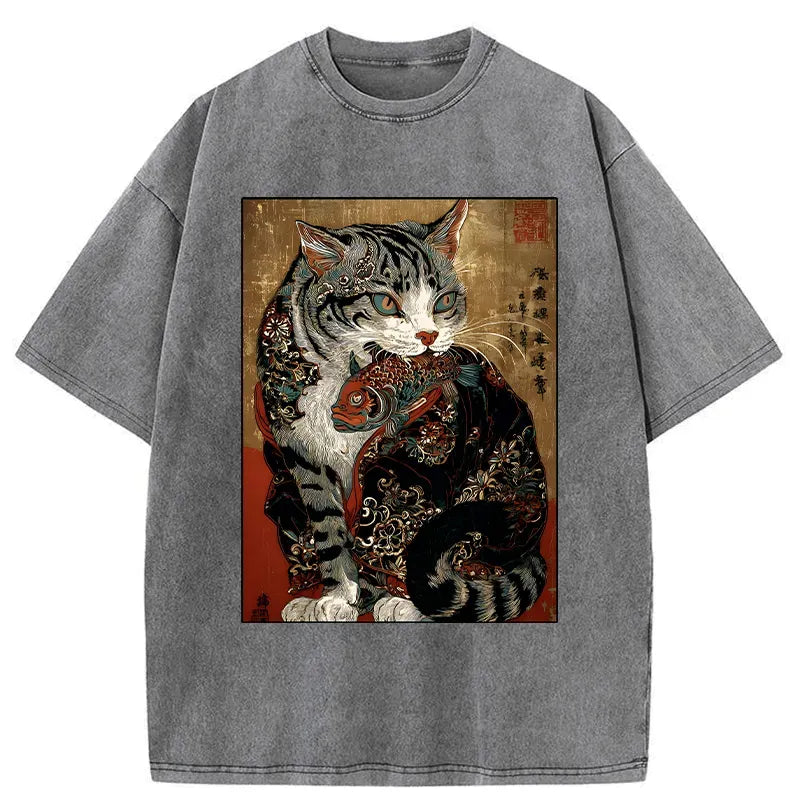 Vintage Cat Eats Fish Tee Deal