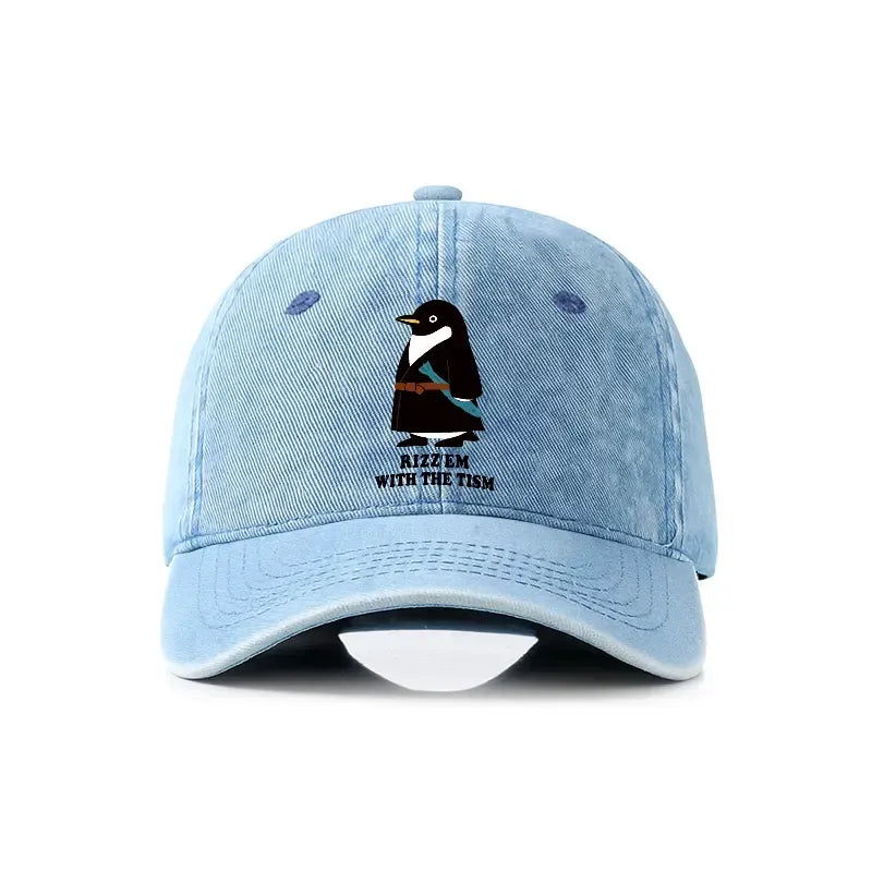 Japanese Vintage Denim Cap for Summer
