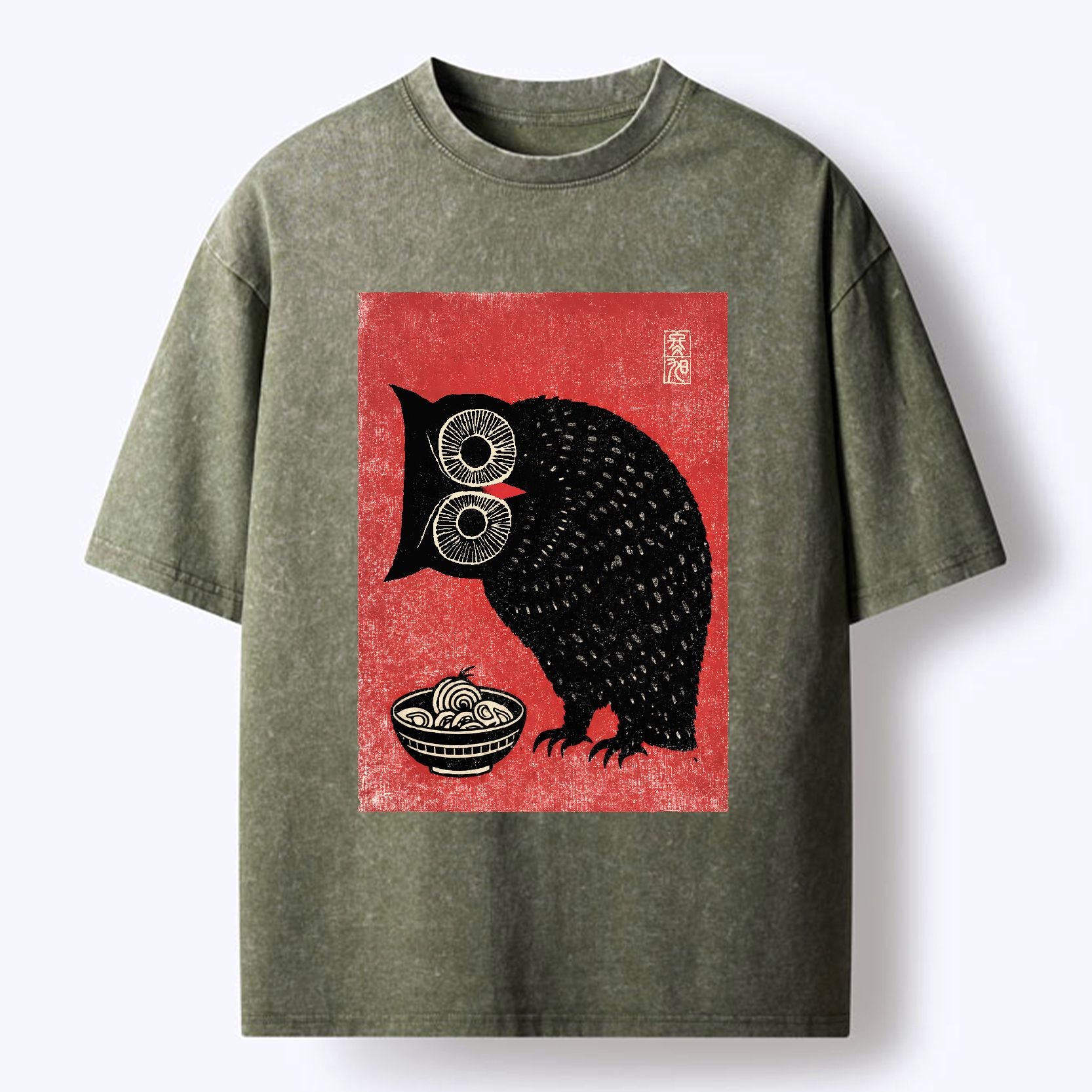 Washed Ramen Shirt for Summer
