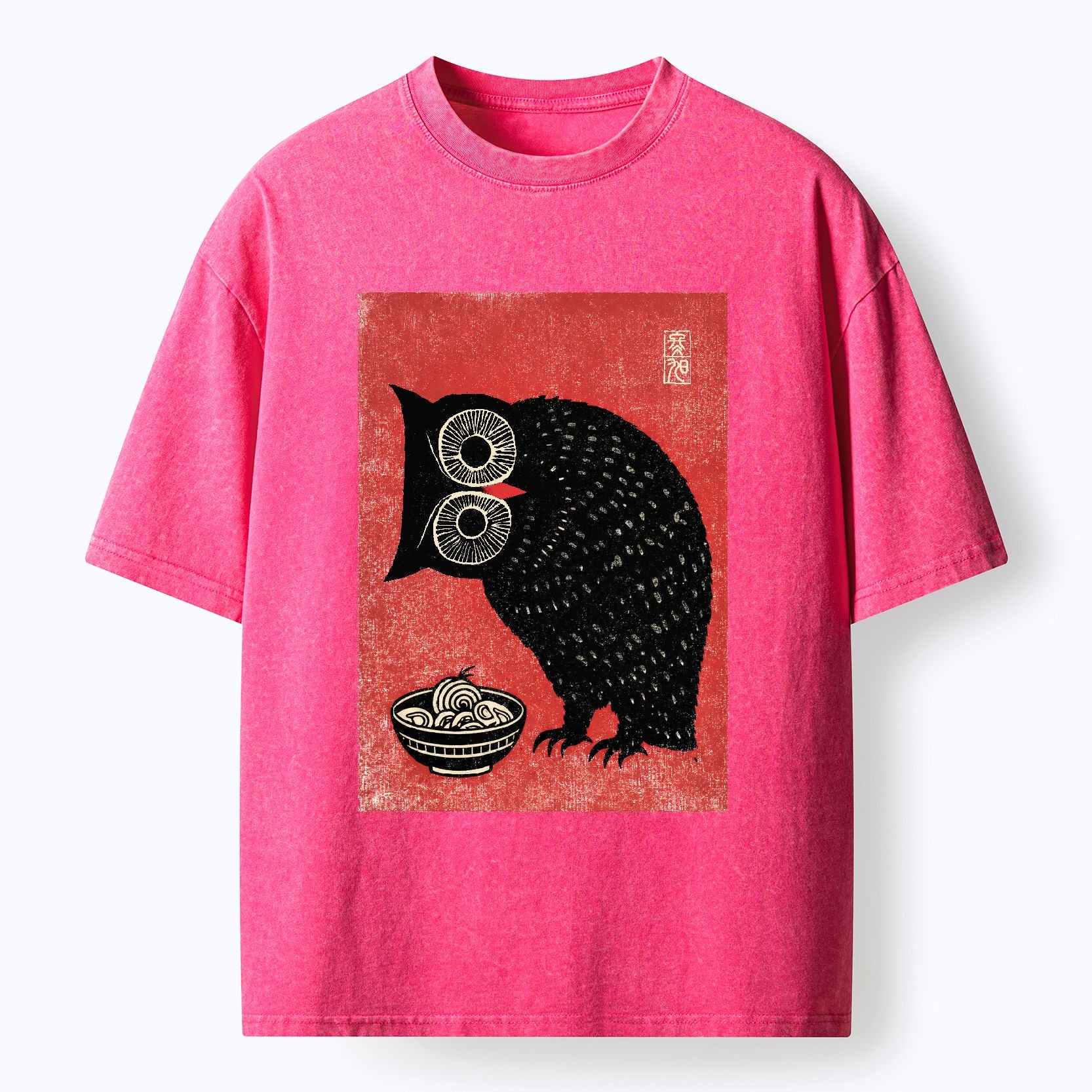Japanese Owl T-Shirt for Streetwear