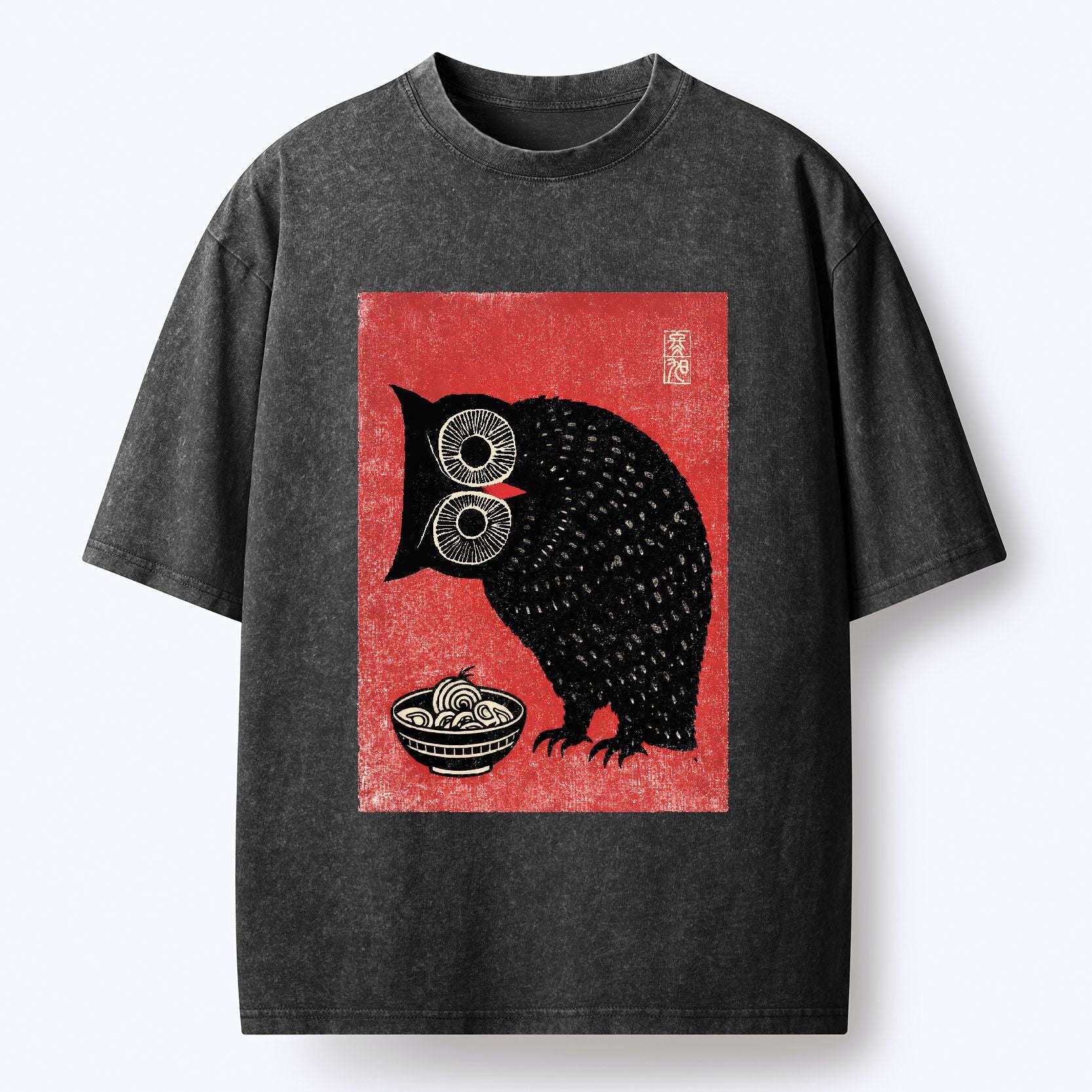 Japanese Owl T-Shirt for Streetwear