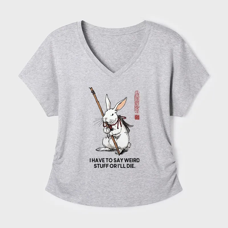 Japanese Rabbit T-Shirt for Women