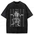 Kyoto-Lion Helpless Skeleton Washed T-Shirt
