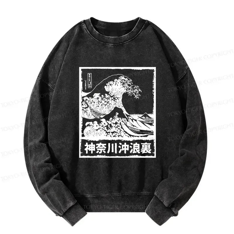Kyoto-Lion Legendary Wave Washed Sweatshirt