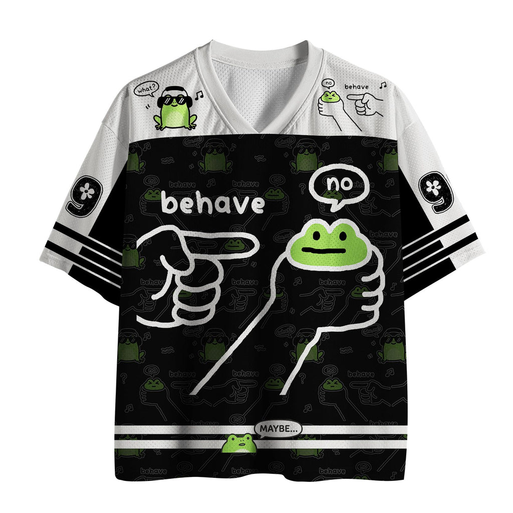 Funny Japanese Frog Mesh Jersey for Summer