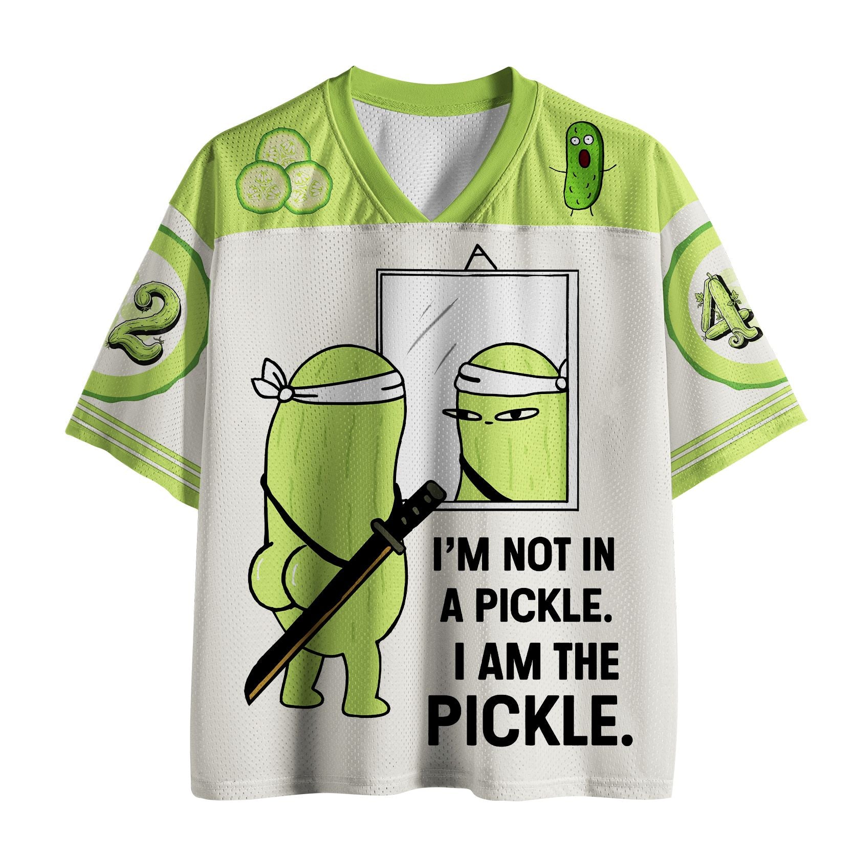 Kyoto-Lion Funny I Am The Pickle Mesh Jersey